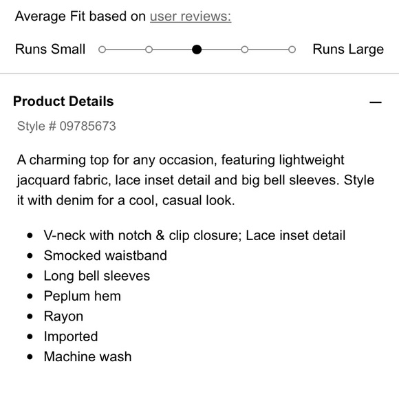 🎉HP🎉Express Jacquard Bell Sleeve Peplum Top - Picture 3 of 4